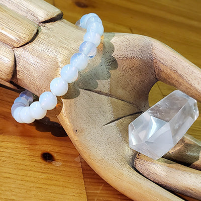 Opalite Stretchy Beaded Bracelet