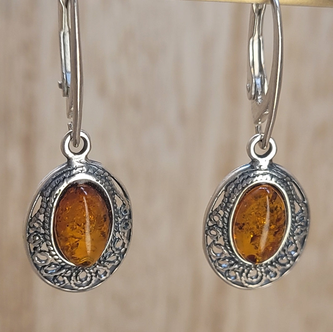 Amber Earrings