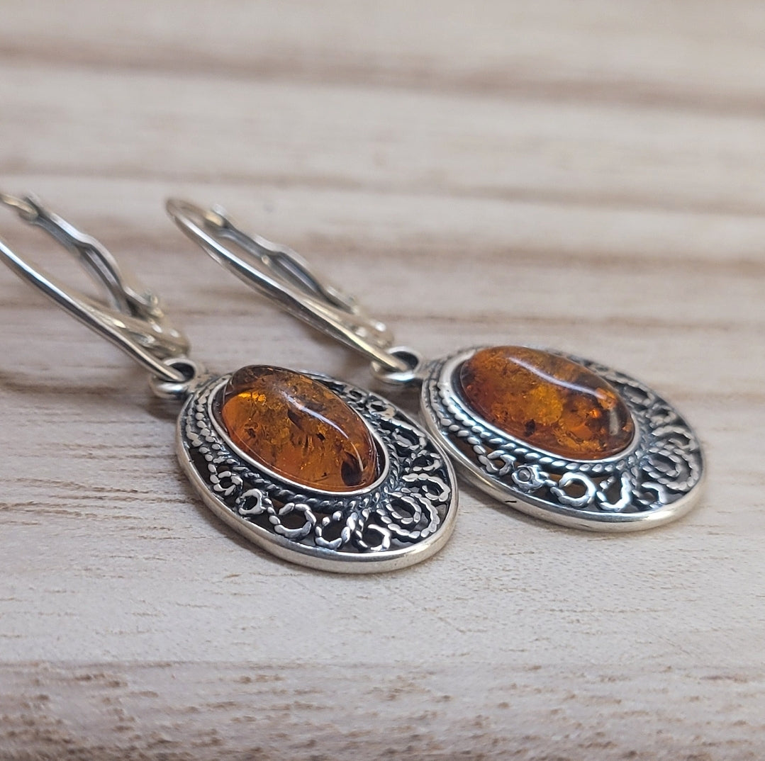 Amber Earrings