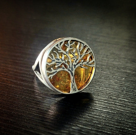 Tree of Life Amber Ring