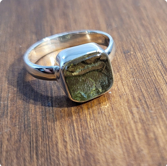 Moldavite Ring