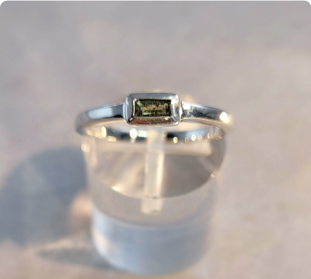 Moldavite Ring