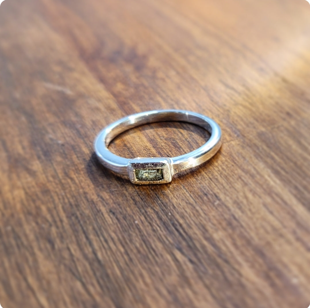 Moldavite Ring