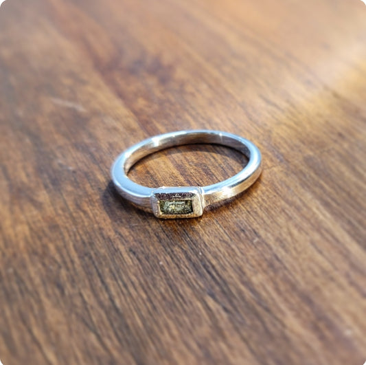 Moldavite Ring