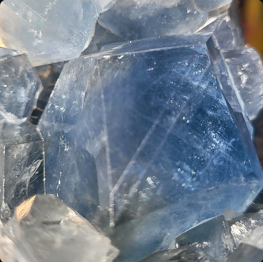 Deep Blue Celestite Specimen