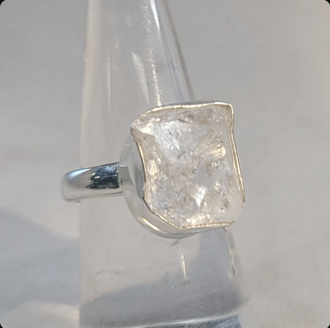 Herkimer Diamond Sterling Silver Ring