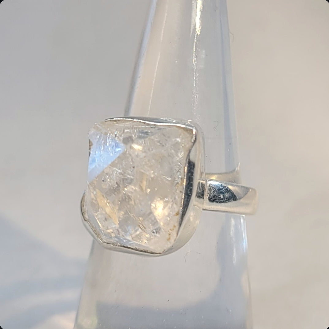 Herkimer Diamond Sterling Silver Ring