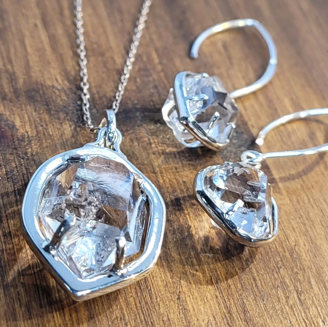 Herkimer Diamond in Sterling