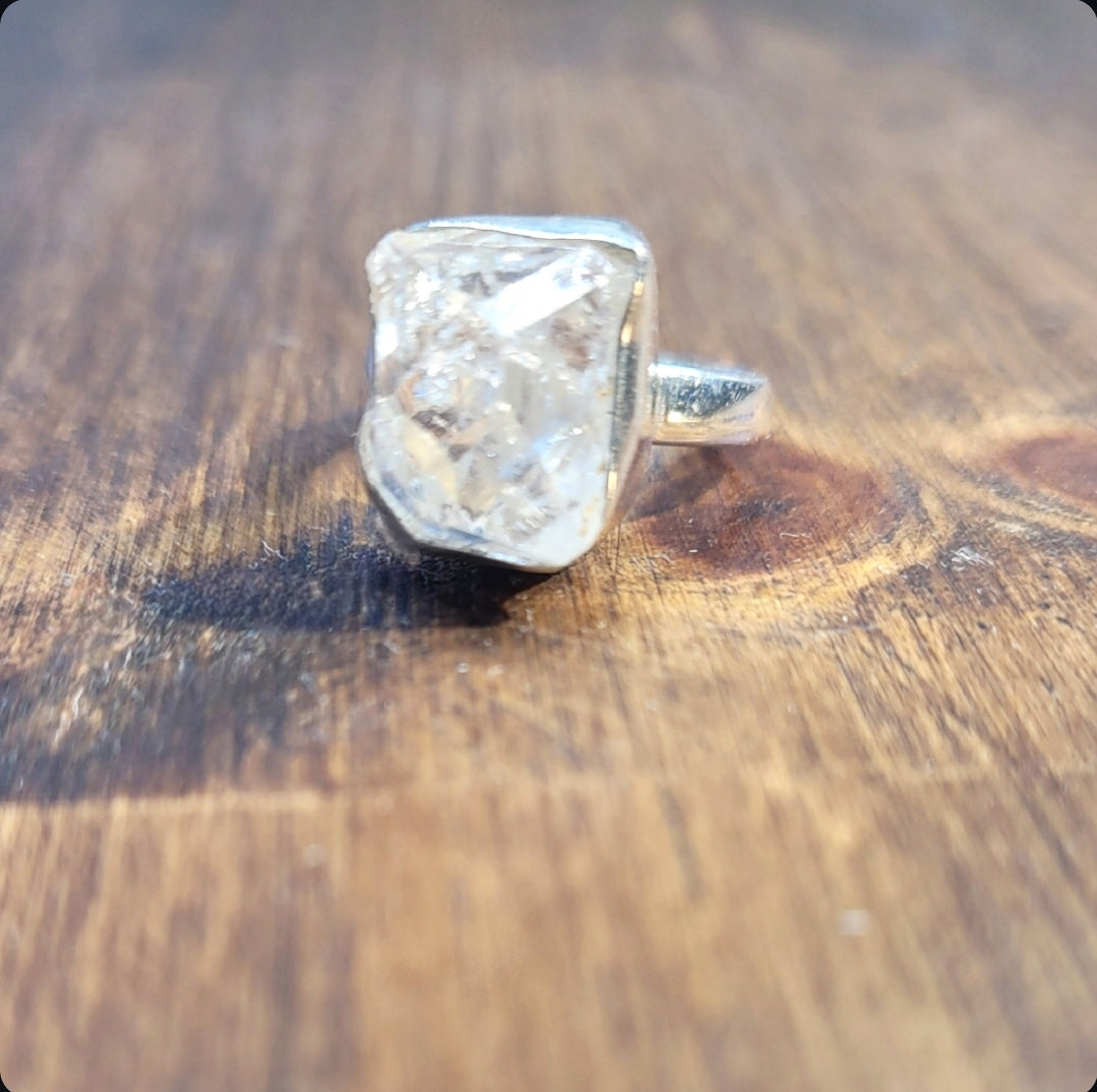 Herkimer Diamond Sterling Silver Ring