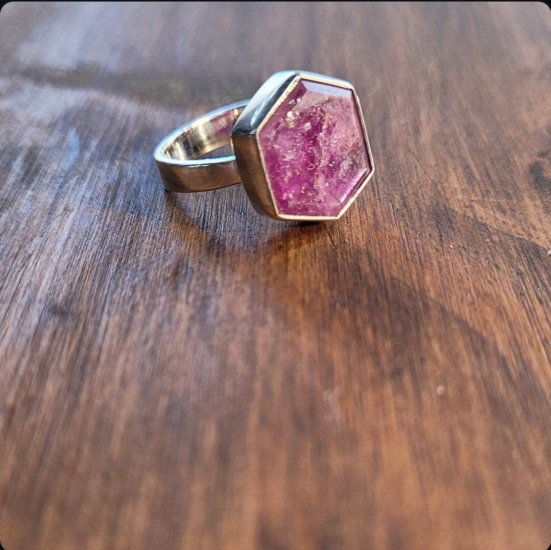 raw ruby ring