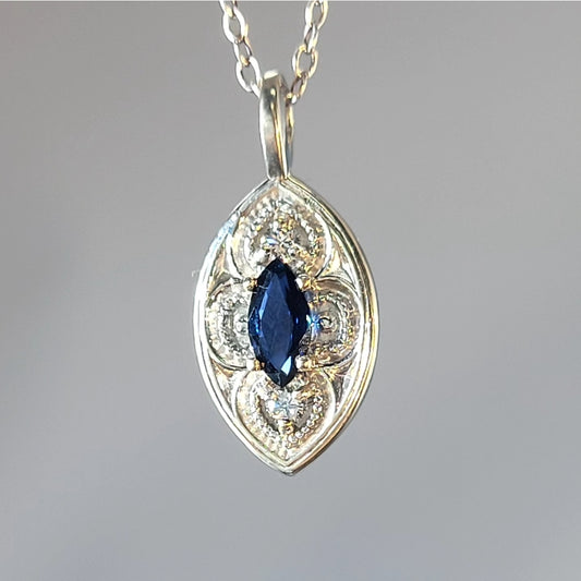 Sapphire and Diamond Pendant
