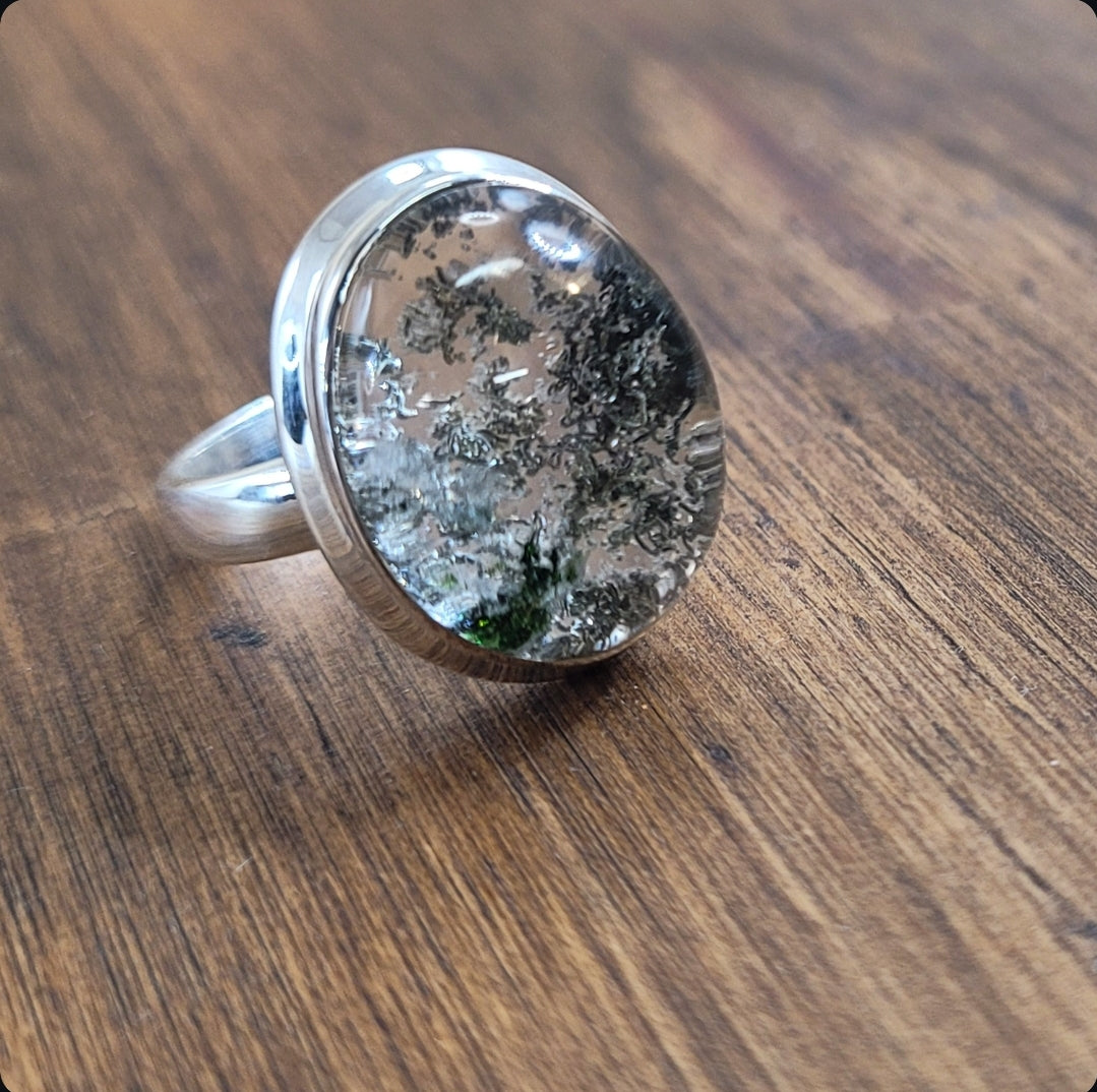 Lodalite (Aquarium Quartz) Ring