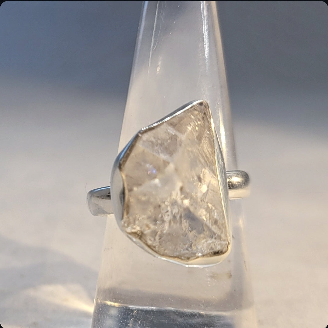 Herkimer Diamond Sterling Silver Ring
