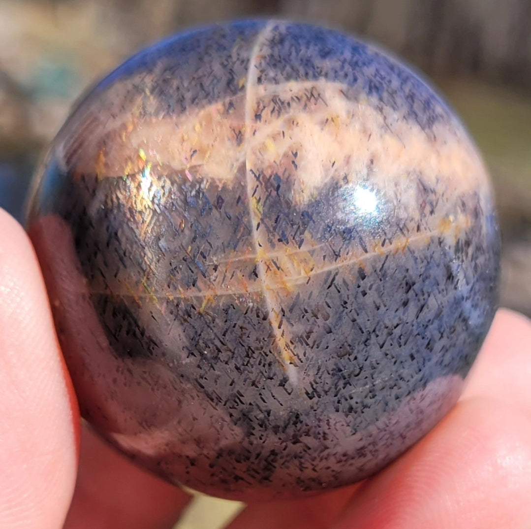 Rainbow Lattice Moonstone