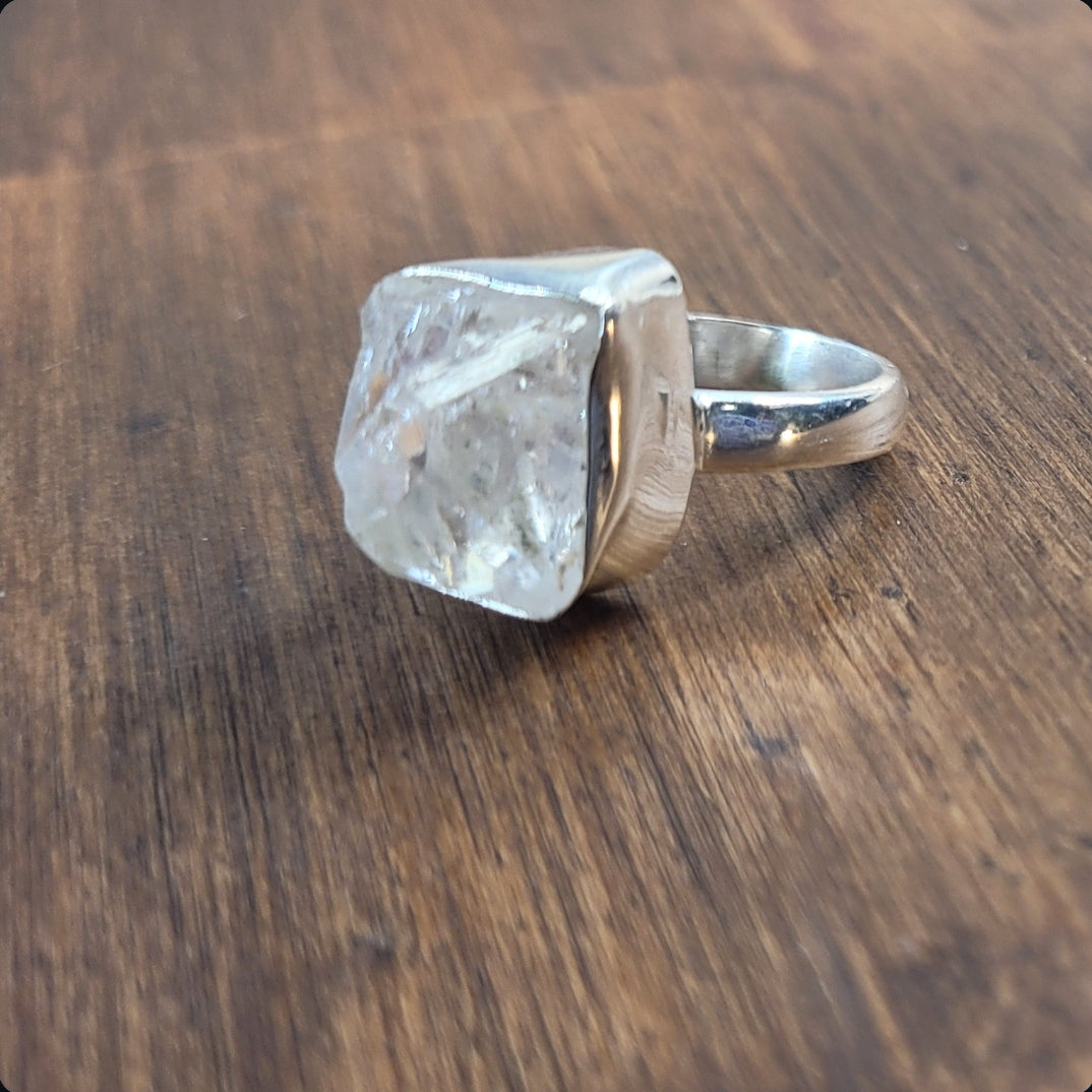 Herkimer Diamond Sterling Silver Ring