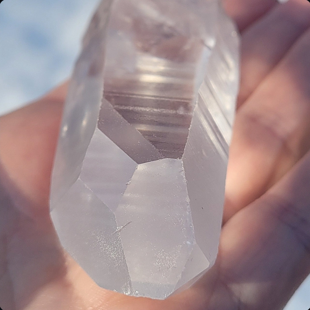 Lemurian Quartz Point with Double Window
