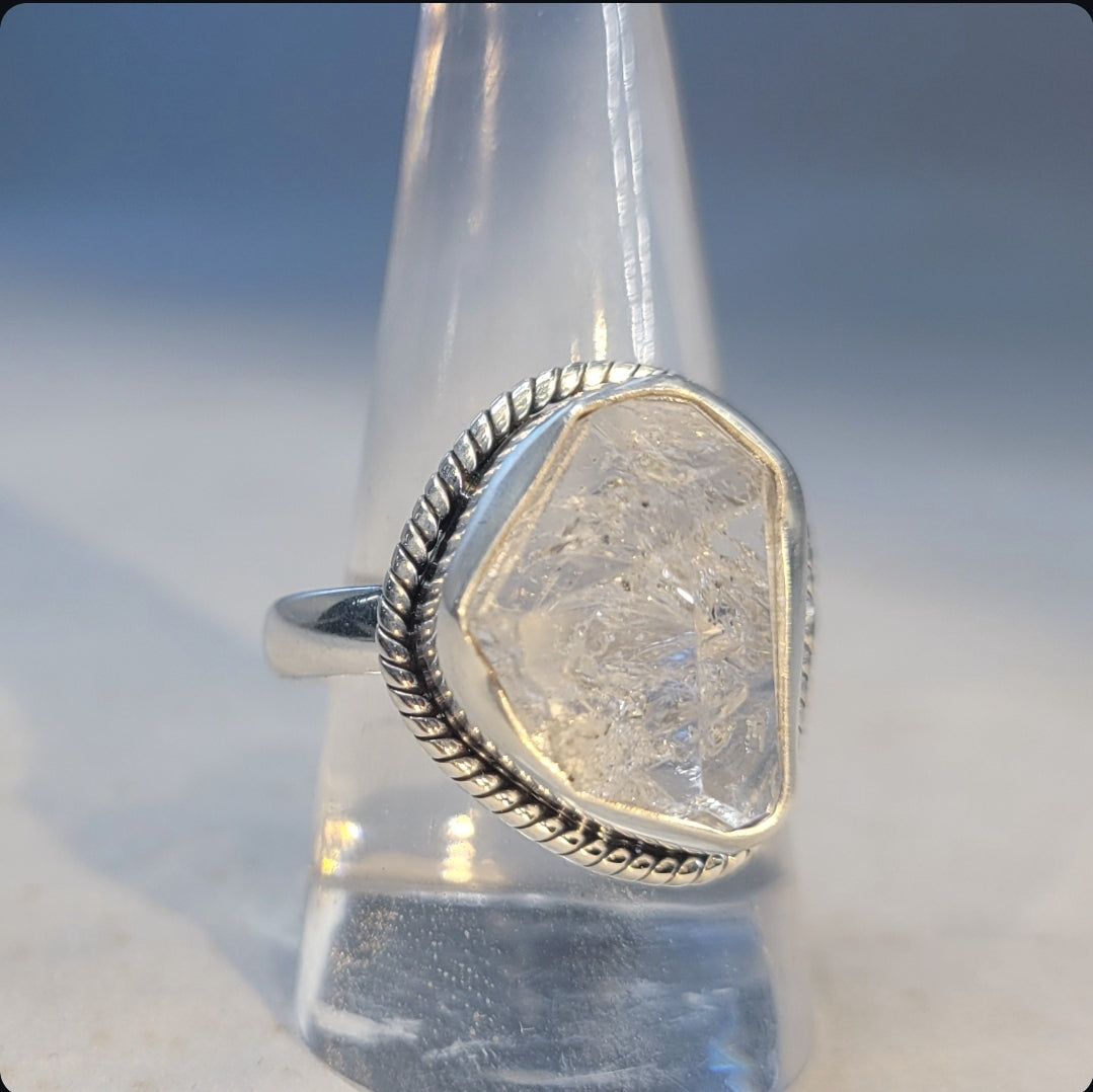 Herkimer Diamond Sterling Silver Ring