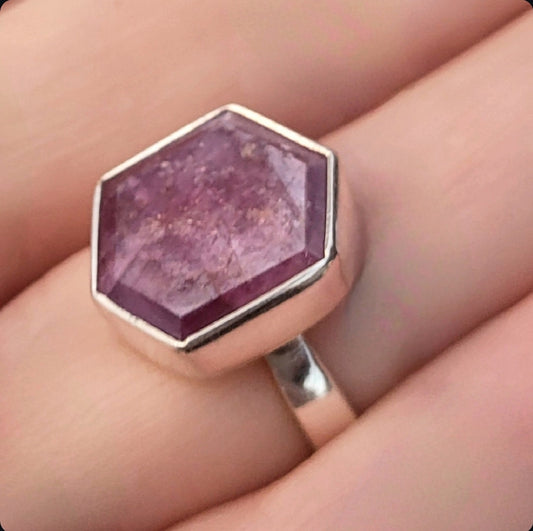 raw ruby ring