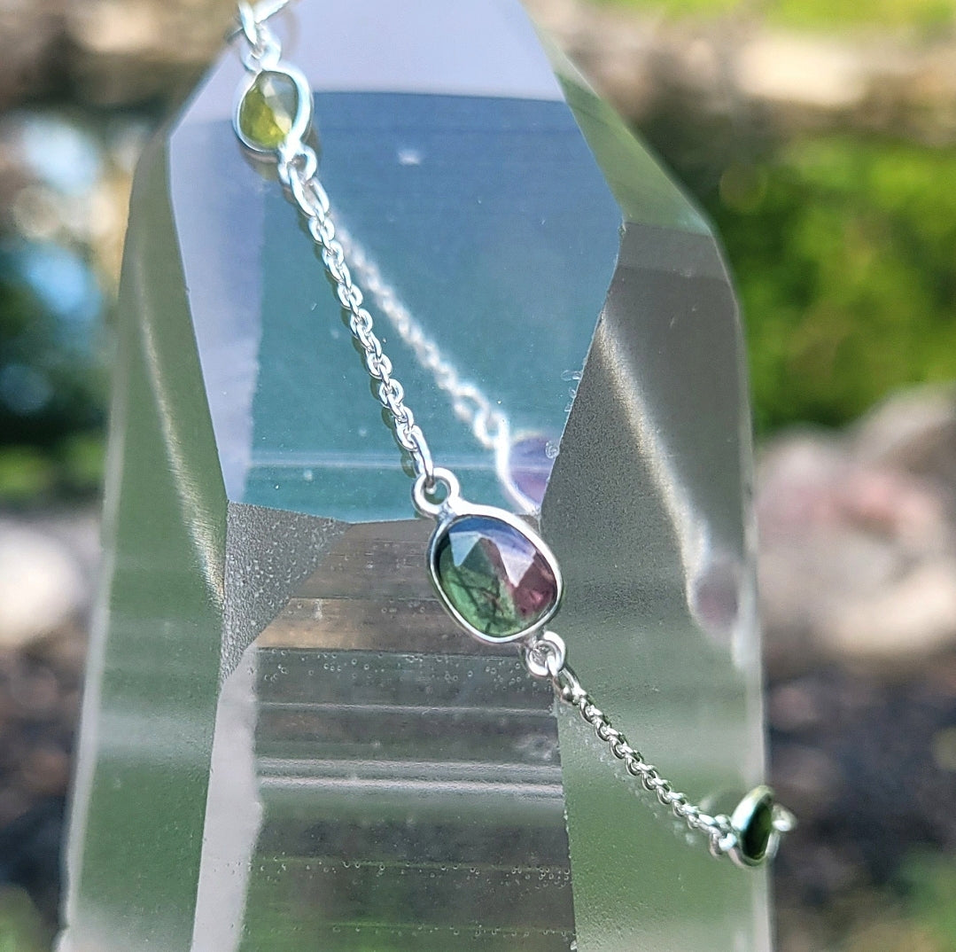 Multi-color Tourmaline Bracelet