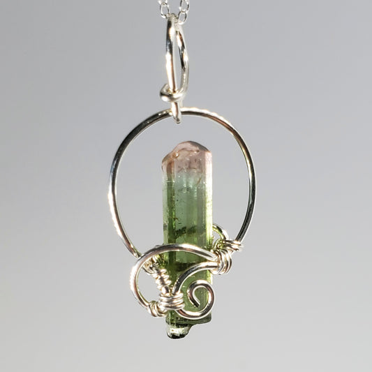 Rainbow Tourmaline Pendant