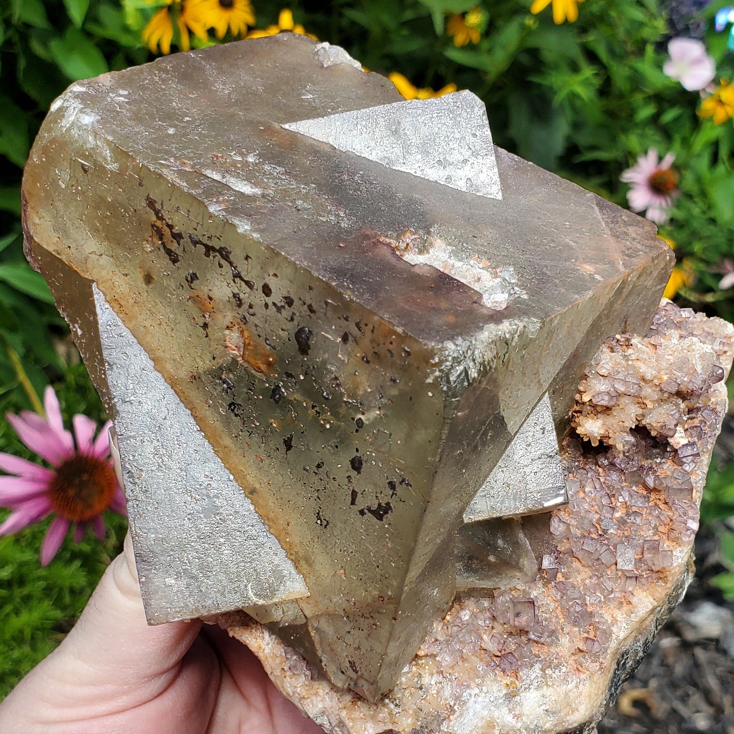 Fluorite large cube specimen