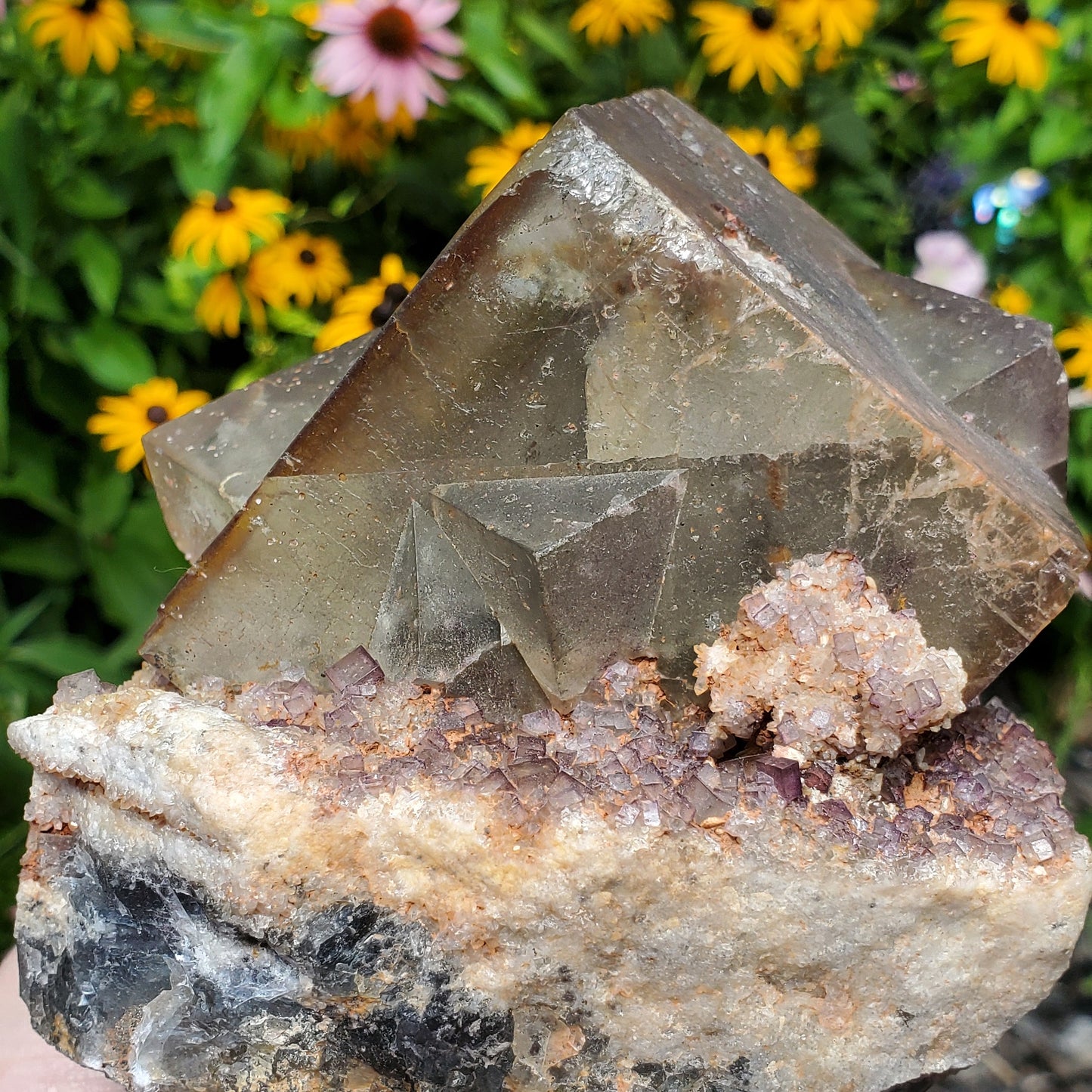Fluorite large cube specimen