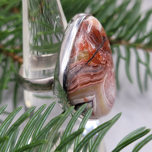 Crazy Lace Agate Ring