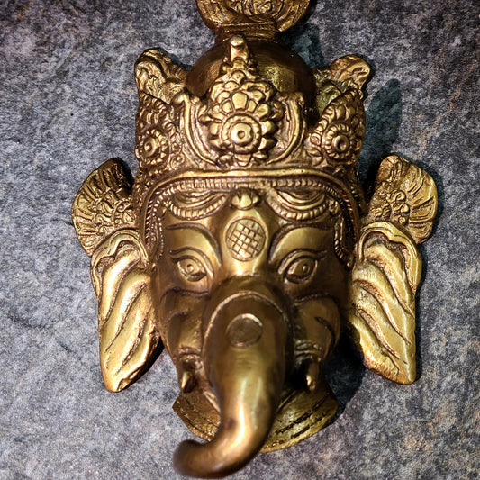 Solid Brass Ganesha Wall Hanging