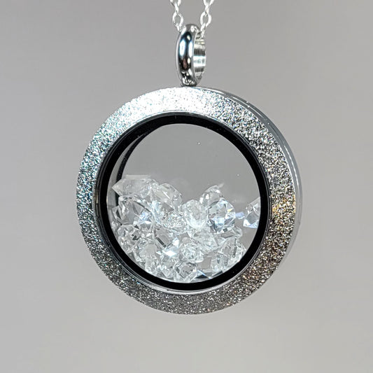 Reverseable Herkimer Diamond Pendant