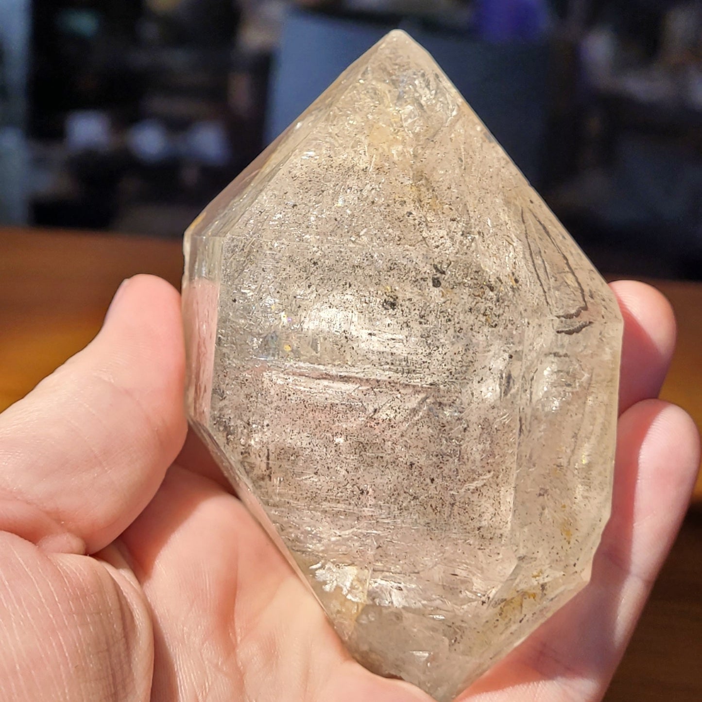 Enhydro Skeletal Herkimer-Style Quartz
