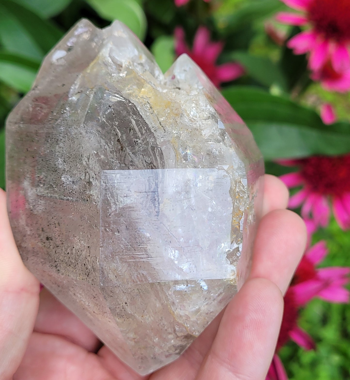 Enhydro Skeletal Herkimer-Style Quartz