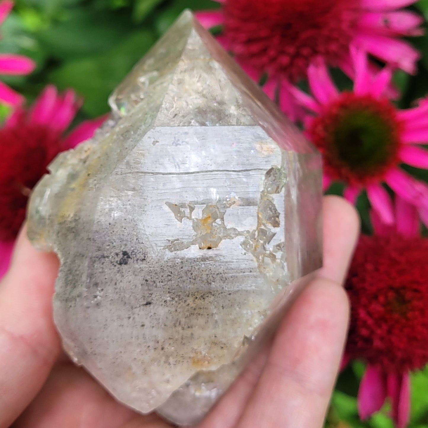 Enhydro Skeletal Herkimer-Style Quartz