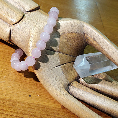 Rose Quartz Stretchy Beaded Bracelet