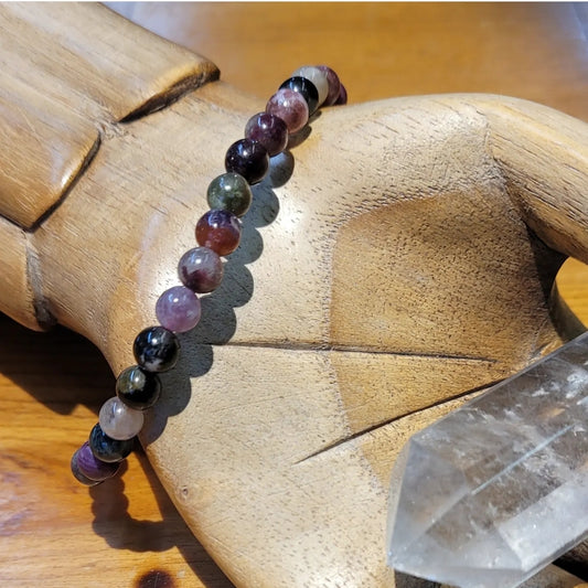 Tourmaline Stretchy Beaded Bracelet