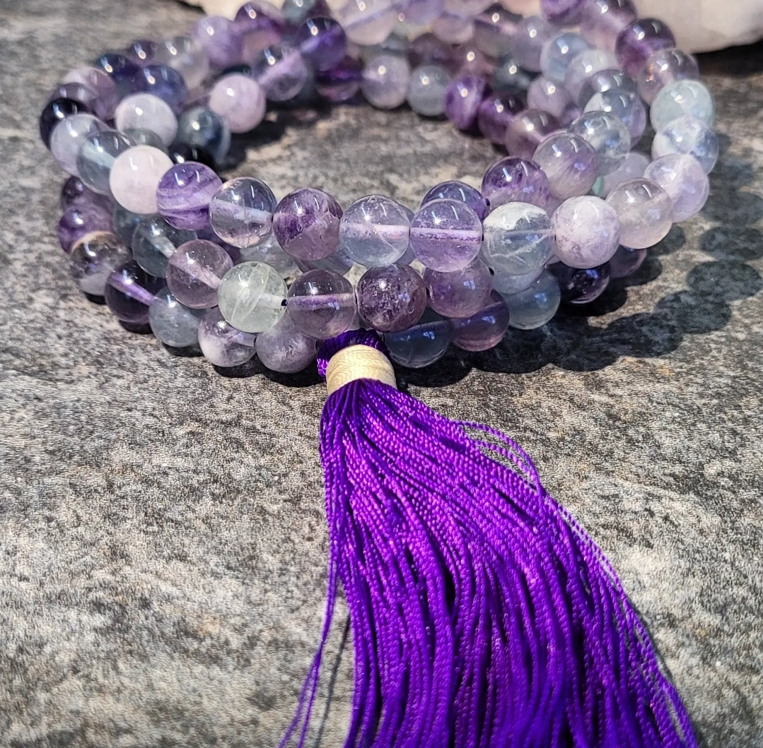 Rainbow Fluorite Mala